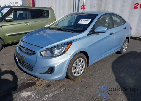 2012 Hyundai Accent Gls из США, поврежденный, VIN KMHCT4AE4CU073113